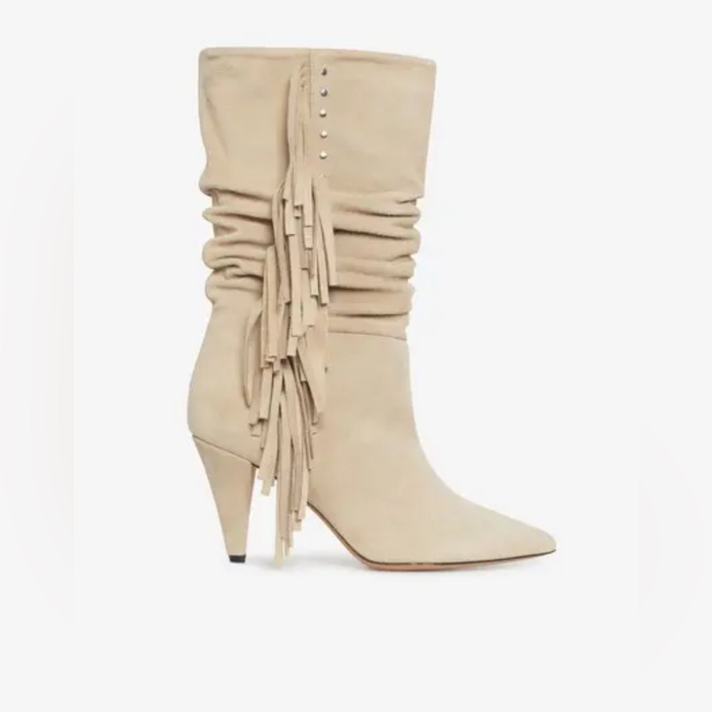 IRO Paris Suede Fringe Boots